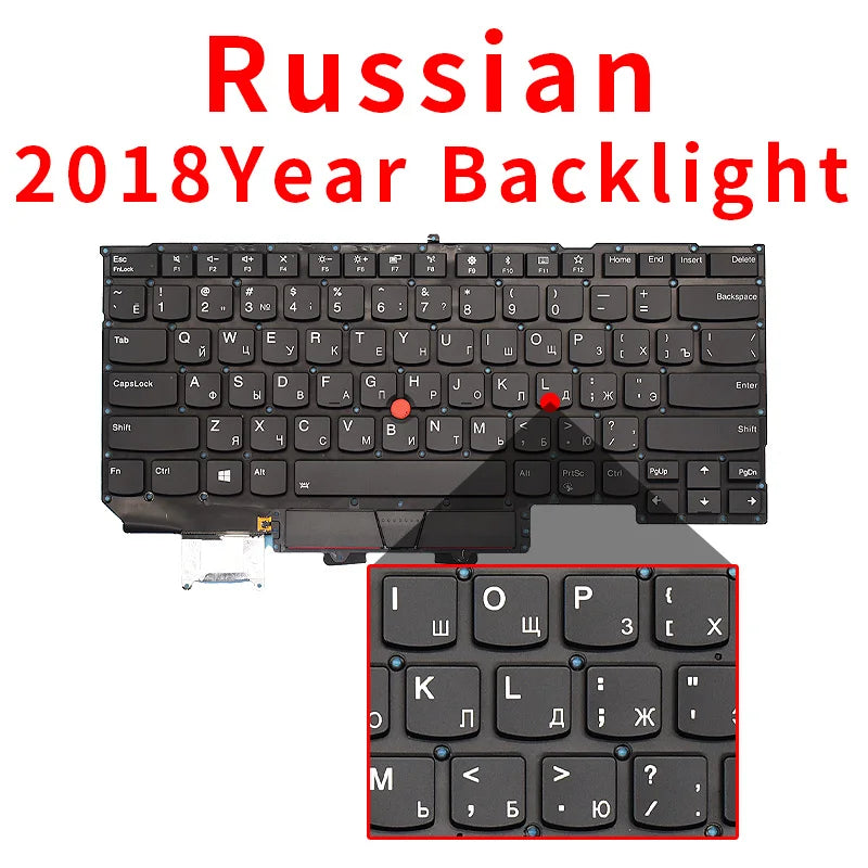 Brand New For Lenovo ThinkPad x1 Carbon Gen5 Gen6 5th 5th Gen 5 6 2017 2018 Laptop Keyboard We With Backlight Russian