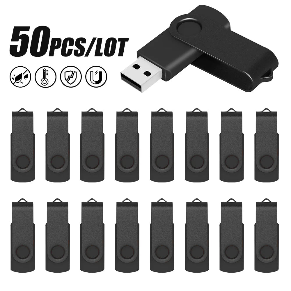 Custom Logo 50pcs/lot Pendrive 128MB 4GB 1GB Memory Stick 4GB 16GB Photography Gifts USB 2.0 Flash Pen Drive 512MB Cle Udisk