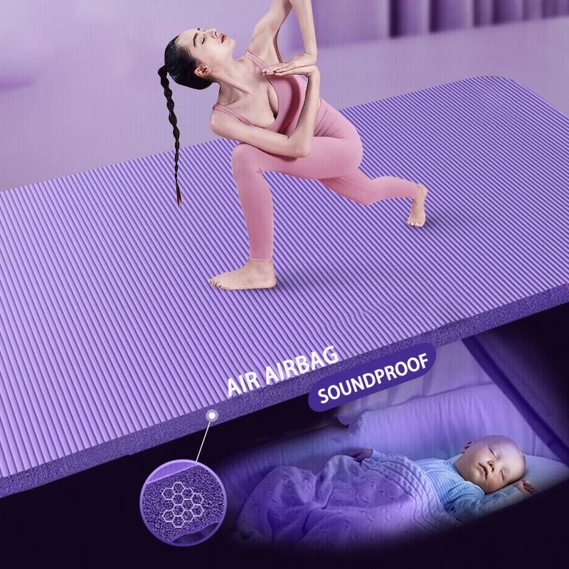 Yoga Mat with A Thickness of 20mm Anti Slip Pilates Fitness Mat Environmentally Friendly Tear Resistant WOMEN'S Yoga Mat