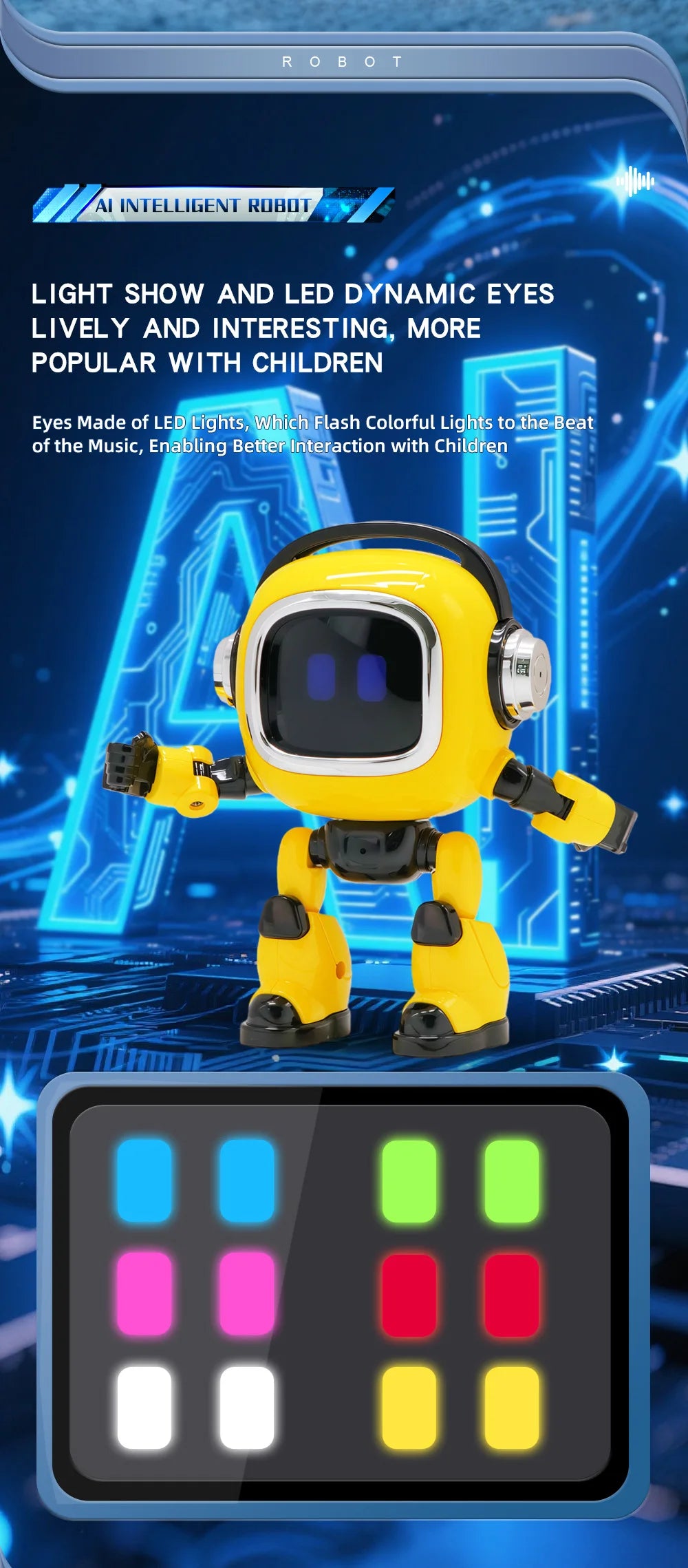 Ai Robot Smart Ai Voice Controlled Multifunctional Interactive Daily Life Assistant Educational Toy For Boys Kids