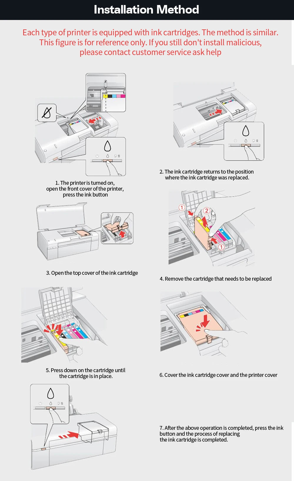 T604 Ink Cartridge FULL For Epson T 604XL T 604 XL Compatible XP 2200 2205 3200 3205 4200 WF 2910 2930 2950 Printer