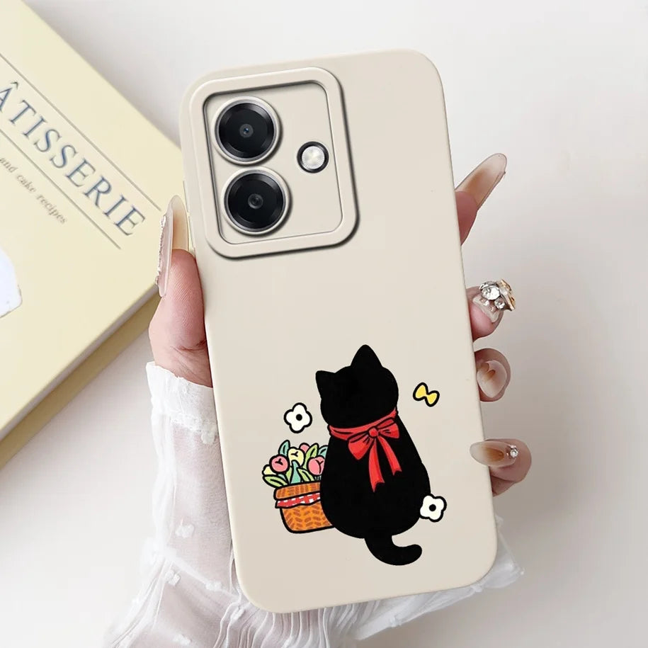 For Funda OPPO A3 A3x 4G Case 2024 Cute Panda Rabbit Soft Silicone Candy Painted Phone Covers For OPPO A40 5G OPPOA3 A 3x Bumper