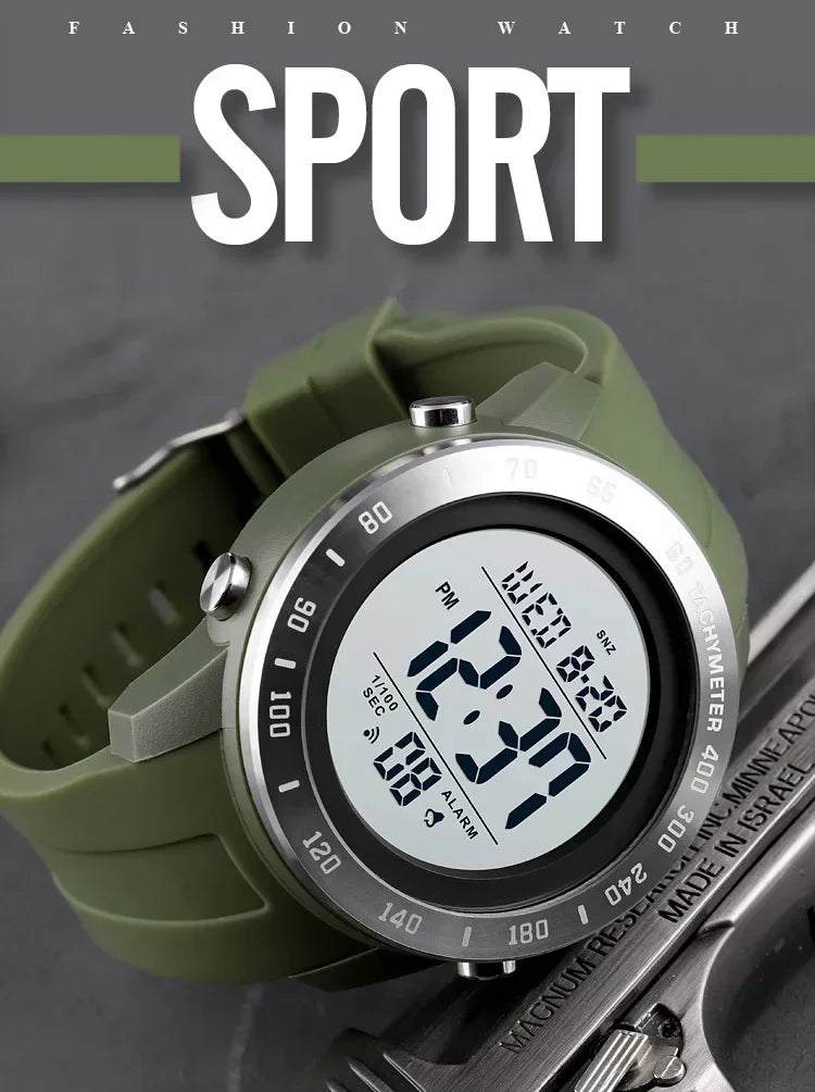 SKMEI 1524 2 Time LED Digital Wristwatches For Mens Waterproof Chrono Count Down Male Hour montre homme Big Dial Sport Men Watch