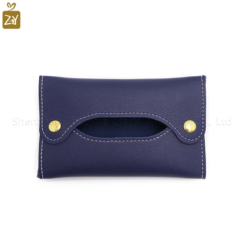Mini Japanese style pu leather tissue bag tissue box living room bathroom tissue organizer car tissue wet towel box