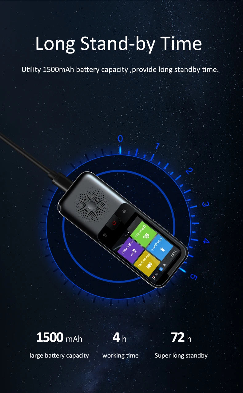 MSAI T11 Translator 138 Languages for Travel Real-time 17 Languages Offline Translation Photo 75 Languages 1500mAh 1+8GB