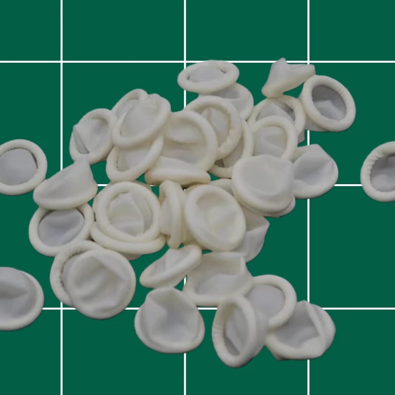 30/50/100PCS Finger Rubber Cots Protector Gloves Watch Repair Tool Natural Rubber Gloves Sterile Disposable Finger Cots