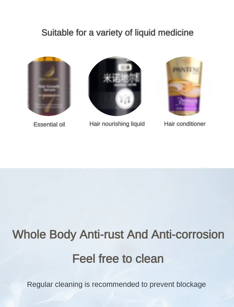 Scalp Applicator Minoxidil 1-6ml Essence Hair Growth Fluid Ball Massage Head Drug Delivery Smear Liquid Guide Comb