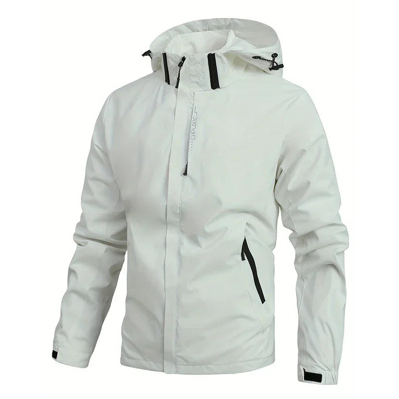 Spring Autumn New Men Casual Jacket Men Outdoor Windproof Waterproof Athletes Jacket Coat Detachable Hat Jackets Male M-5XL