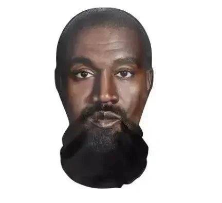 Kanye Mask 3D Printed Elastic Mesh Full Face Mask For Men Women Cosplay Headwear Hip Hop Fashion Balaclava Hood Hat Headgear