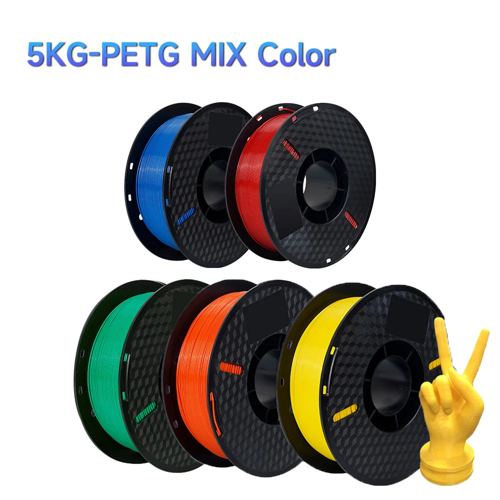 5kg/set PLA/PETG/TPU Filament 1.75MM 3d Printer Filament Materials 100% No Bubble Plastic Printing Materials for 3d Pen