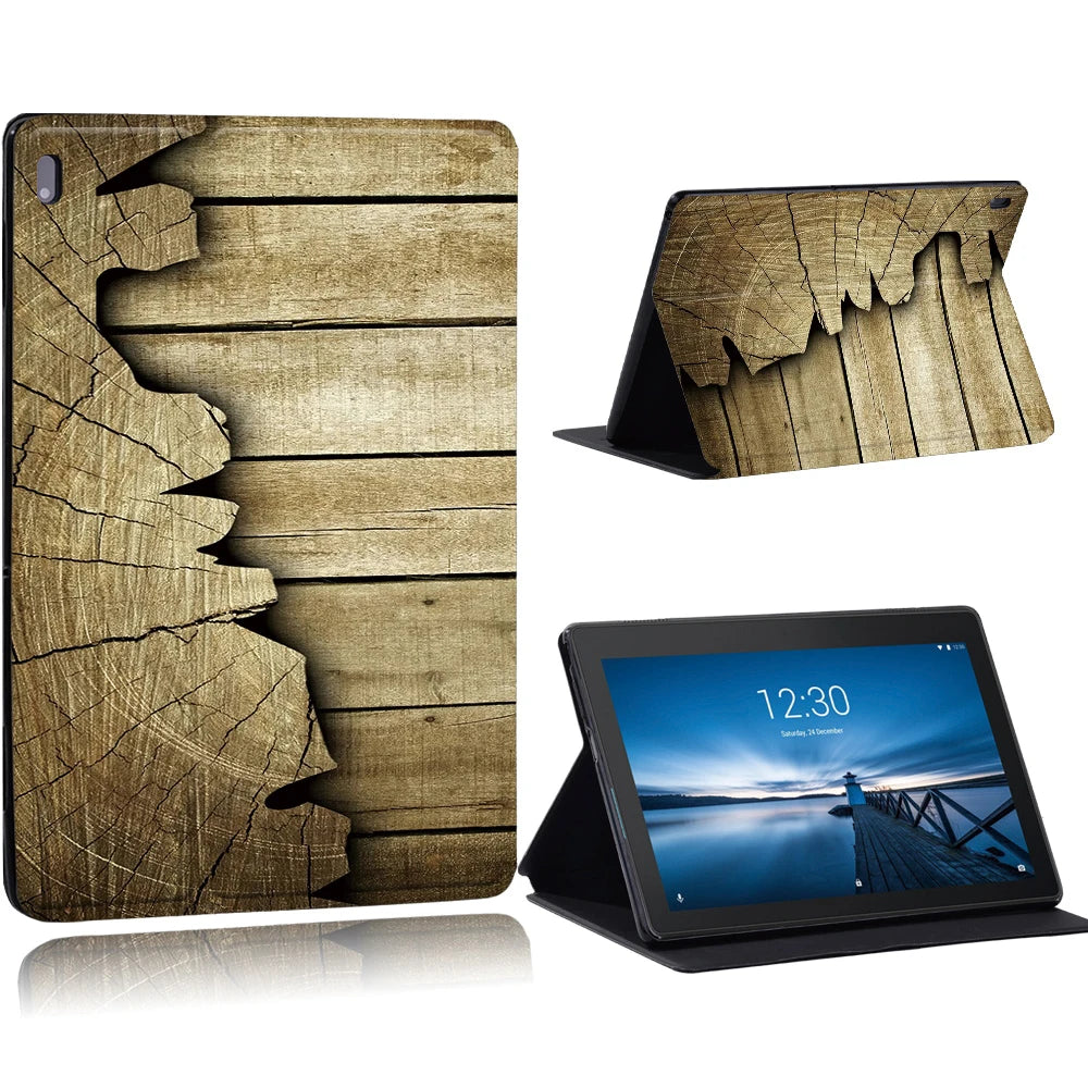 Case for Funda Tablet Lenovo Tab E10 10.1"/Tab M10 10.1"/Smart Tab M10 FHD Plus 10.3" TB-X606F M7 M8 TB-8505 Stand Tablet Cover