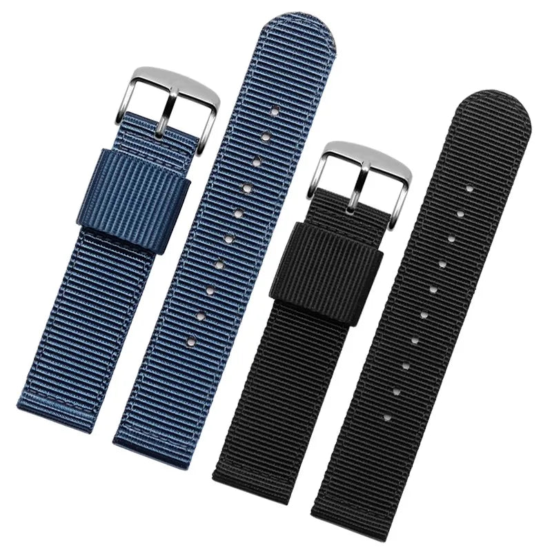 For Casio AE1200 AE1300 A168w/A158W MRW200/F91w AQ230 Bracelet woven nylon canvas watch strap 18mm Men's and women's watch band