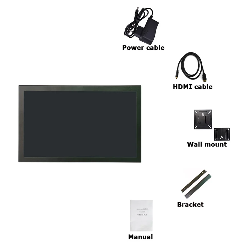 Zhixianda 18.5 Inch LCD  IPS Industrial Panel 16:9 1920*1080 Capacitive Touch Screen Open Frame Monitor For Automation Equipment