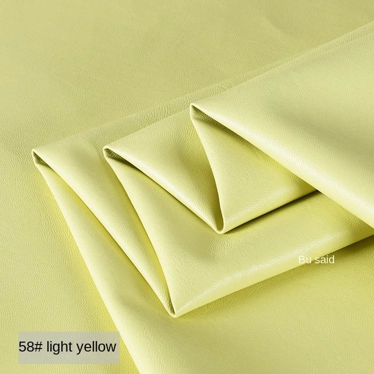 PU Soft Leather Fabric Artificial Leather Waterproof Micro Elastic Clothing Bag Designer Cloth Apparel Diy Sewing