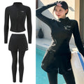 2026 New Women's Wetsuit Two-Piece Long Sleeve Long Pants Swimming Suit Diving Suit Warm Sunscreen Sports Style Separate Briefs