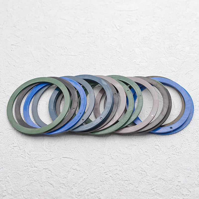 38mm x 31.5mm Flat Ceramic Luminous Bezel Insert for SKX007 SRPD Samurai King SPB185 Case Compatible, Replacement Ceramic Bezel