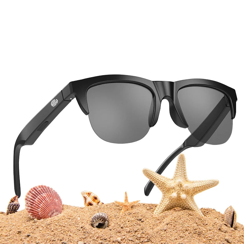 F06 Smart Glasses Earphone Anti-Blu-ray Stereo headset Dual Speaker Touch Wireless Bluetooth Sunglasses Headphone Travel Driving