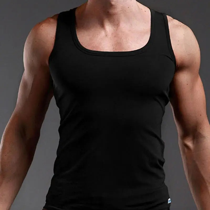 Classics Male Vest Summer Plus Size Men Clothes Tank Tops Black White Gray Singlets Sleeveless Fitness Casual Bodybuilding Vests