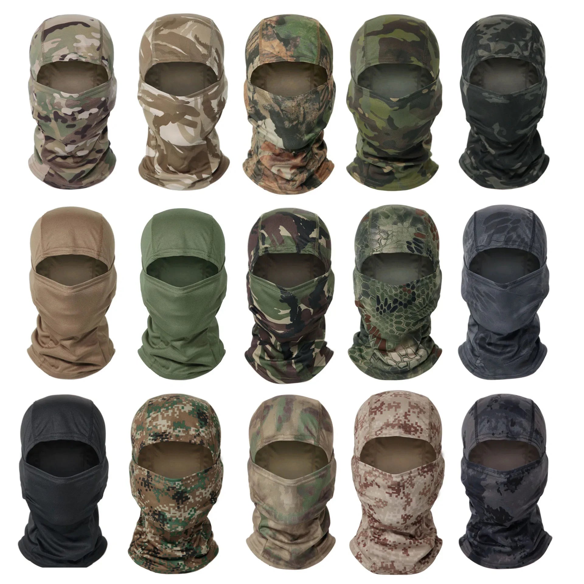 Summer Balaclava Mask for Men Cycling Cap UV Sun Protection Full Face Mask Bandana Neck Scarf Motorcycle Hood Hiking Face Shield