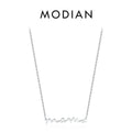 MODIAN Classic Design 925 Sterling Silver Letter Mama Pendant Necklace For Women Mom Mama Mother's Day birthday Christmas Gift