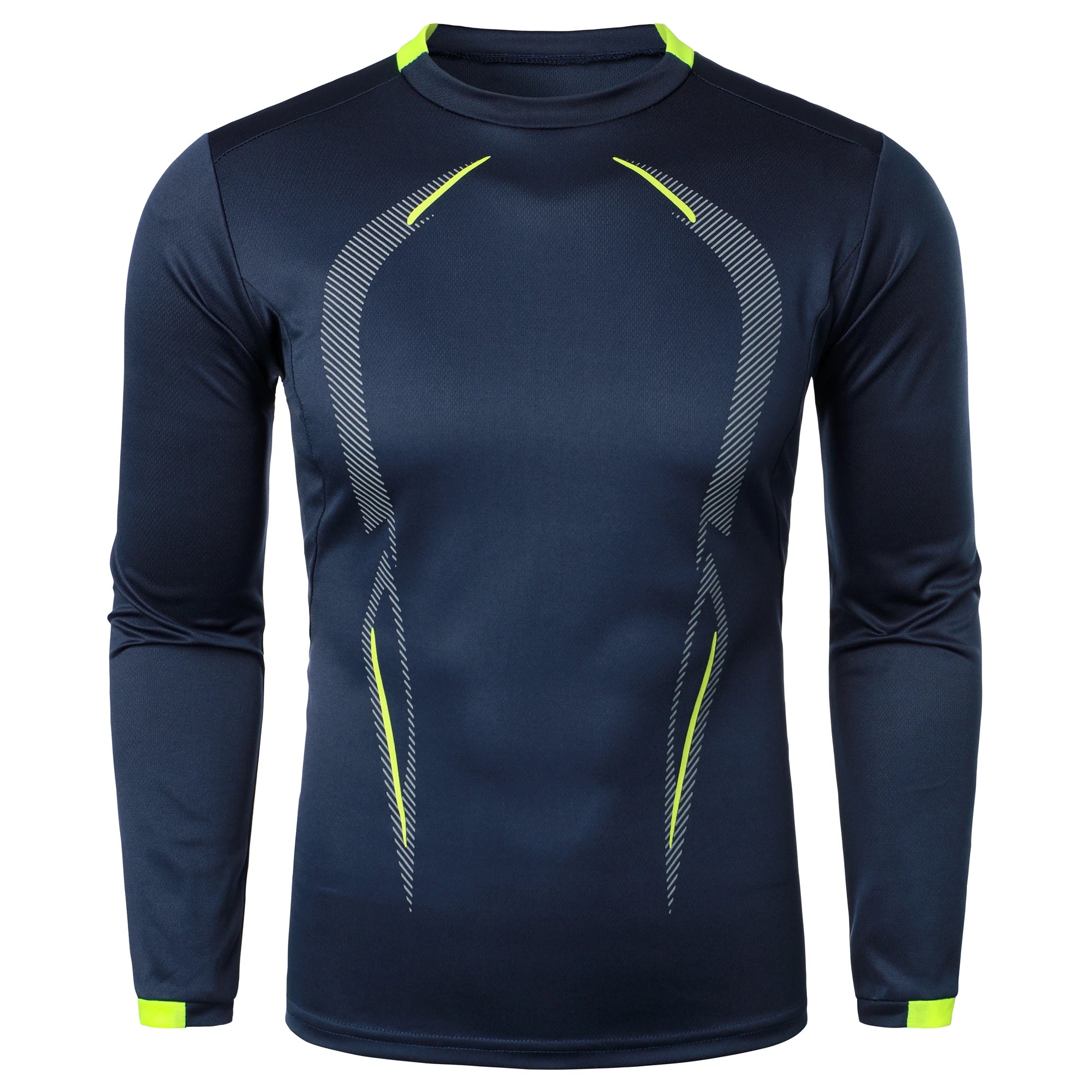 Summer men's fitness sports training Breathable short sleeve quick drying clothes men's sports fashion long sleeve T-shirt
