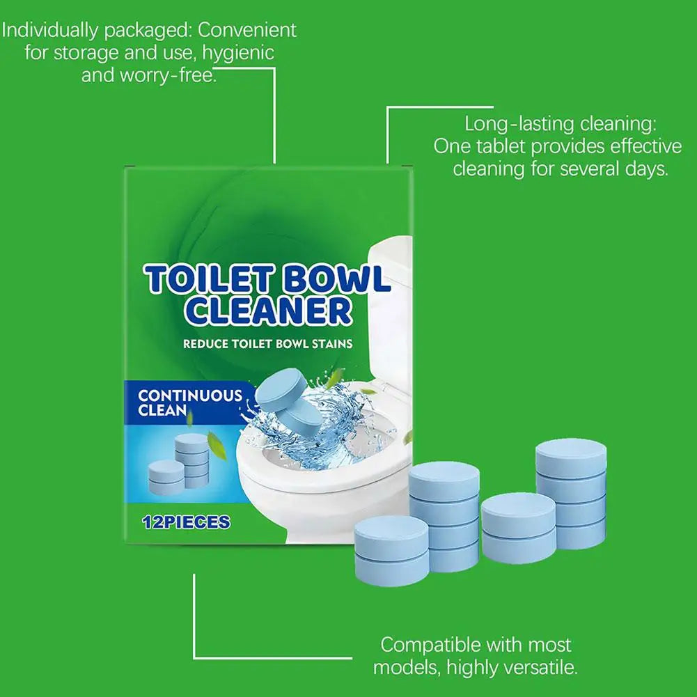 Toilet Cleaning Tablets Continuous Cleaning Reduces Toilet Stains Easy To Use Compact Portable And Convenient