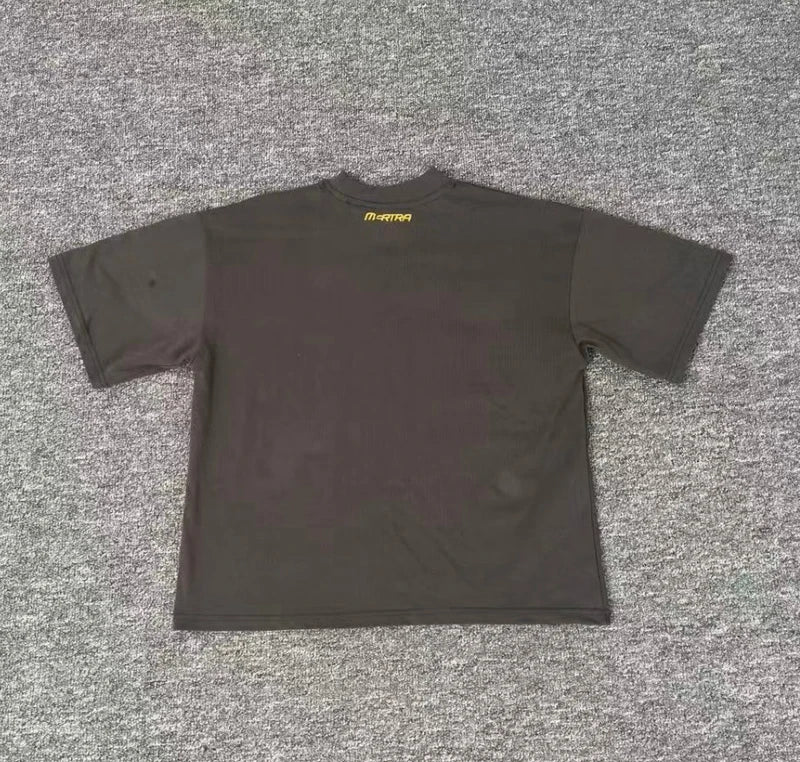 American High Street Trend Mertra T-shirt High-quality Cotton Casual Short-sleeved Top