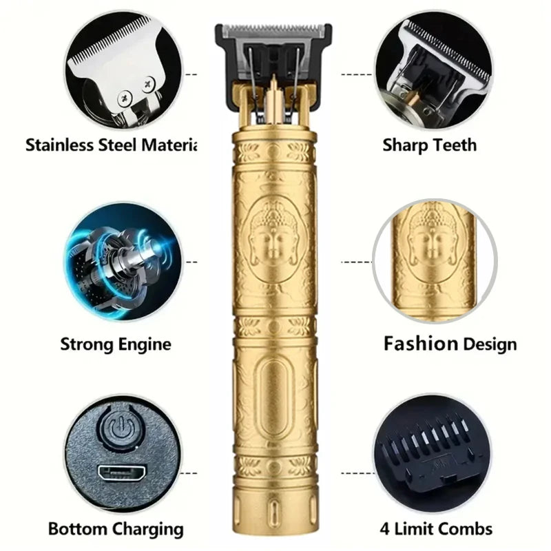 T9 Hair Clipper Beard Shaving Body Hair Trimmer Clippers Electric Hair Cutting Machine Professional Barber Men Trimmer Shaver