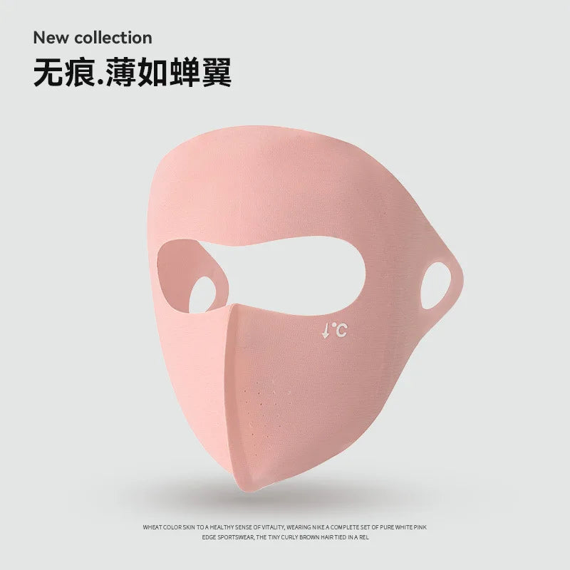 Sunscreen mask for men, full face coverage, ice silk mask for running, fishing face mask, summer cycling face mask, Gini