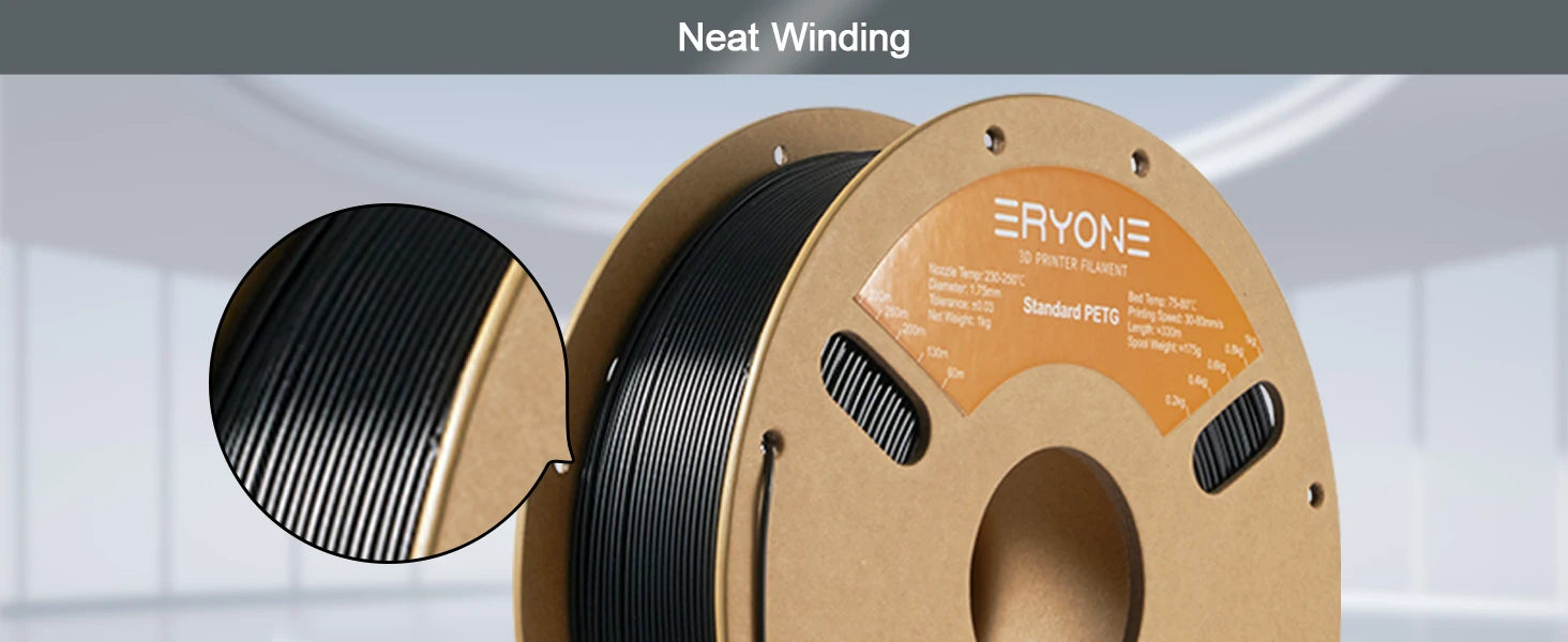 ERYONE 1/5/10KG PETG Filament 3D Print 1.75mm,Multicolor Available,1kg petg filament,3D Printing Filament Wholesal ,1KG/Spool