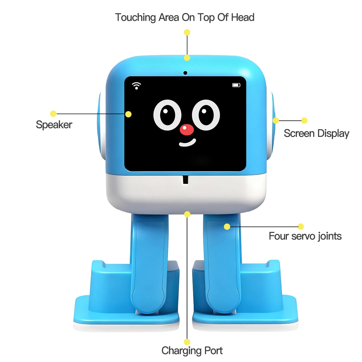 Smart AI Robot WiFi Early Education Toys for Children Speech Recognition & Voice Interactive Educational Learning Machine