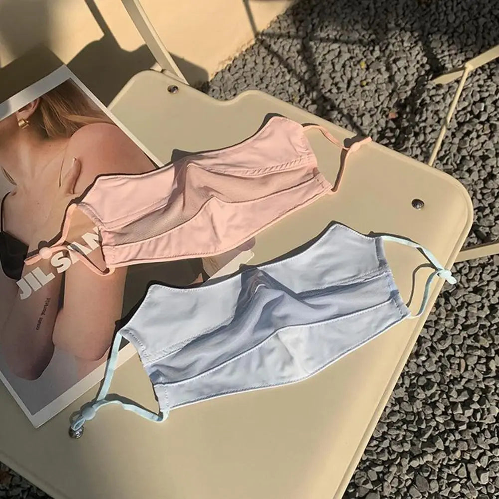 Summer Ice Silk Face Mask Women Cool Breathable Mesh Sunscreen Cover UV Shield for Outdoor Riding Driving Fishing Sport Masks