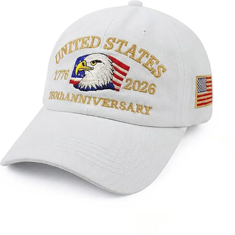 ABLECAP Unisex Dad Hat with USA Eagle Embroidery 250th Anniversary Outdoor Sunscreen Baseball Cap for Men And Women