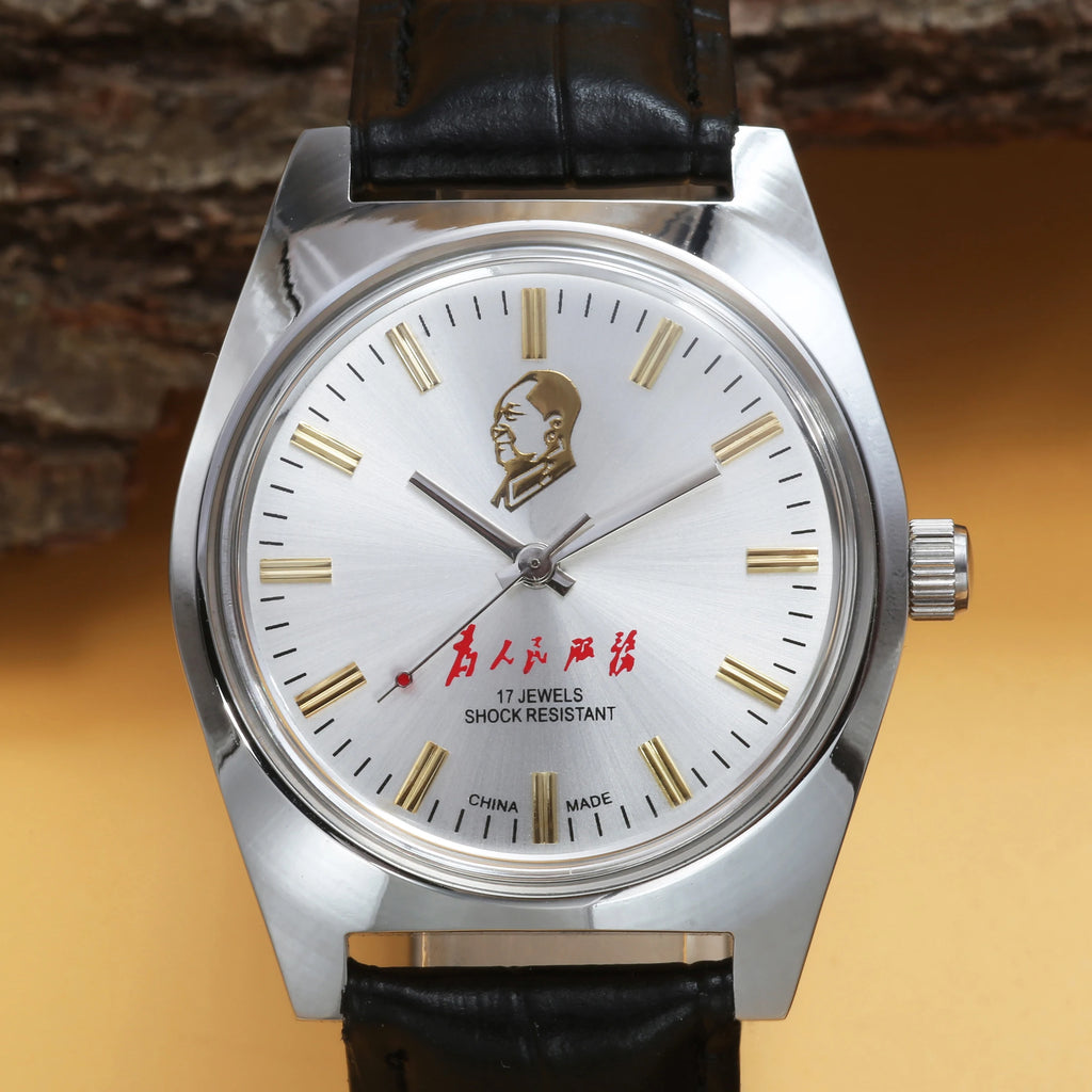 7120 Hand-Wind Mechanical Watch Men 36mm Retro Business Timepiece Classic Simple Look