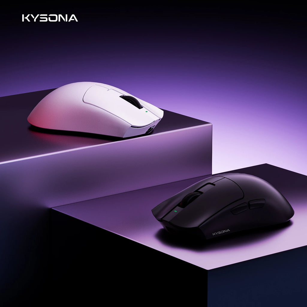KYSONA Jupiter SE Wireless Gaming Mouse Bluetooth Mice PAW3311 Sensor 24000DPI Lightweight 46g For Big Hands PC Laptop Gamer