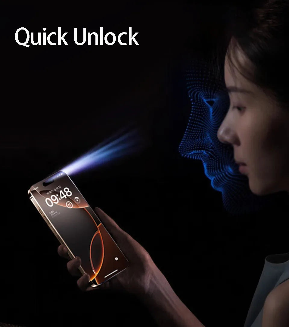 4Pcs Anti-Spy Tempered Glass For iPhone 16 15 14 13 12 11 Pro Max Screen Protector For iPhone XS Max XR Full Cover Privacy Glass