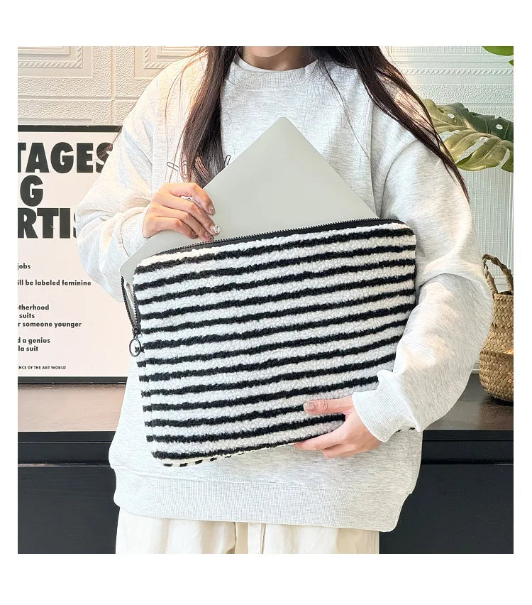 Plush Liner Bag Tablet Laptop Case For Ipad Pro11 Air6 4 510.9 Macbook Air13.3 Pro14 Xiaomi Huawei Samsung15.6 Laptop Sleeve