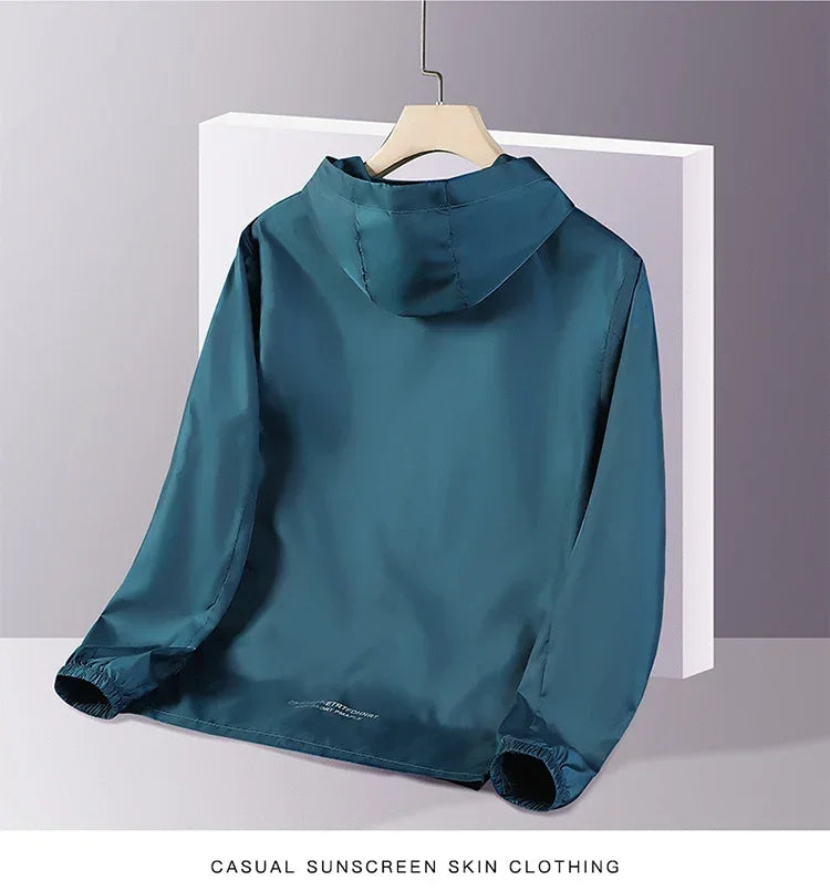 NEW 2025 Sunscreen Coats Men's Breathable Sports Waterproof Jacket Summer UV Protection Outdoor Fishing Skin Clothing