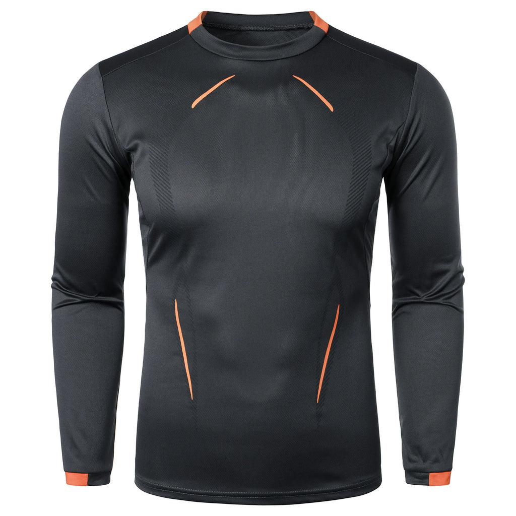 Summer men's fitness sports training Breathable short sleeve quick drying clothes men's sports fashion long sleeve T-shirt