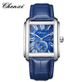 Fashion Business Watches For Men Calendar Display Quartz Watches Waterproof Leather Band Men's Wristwatch