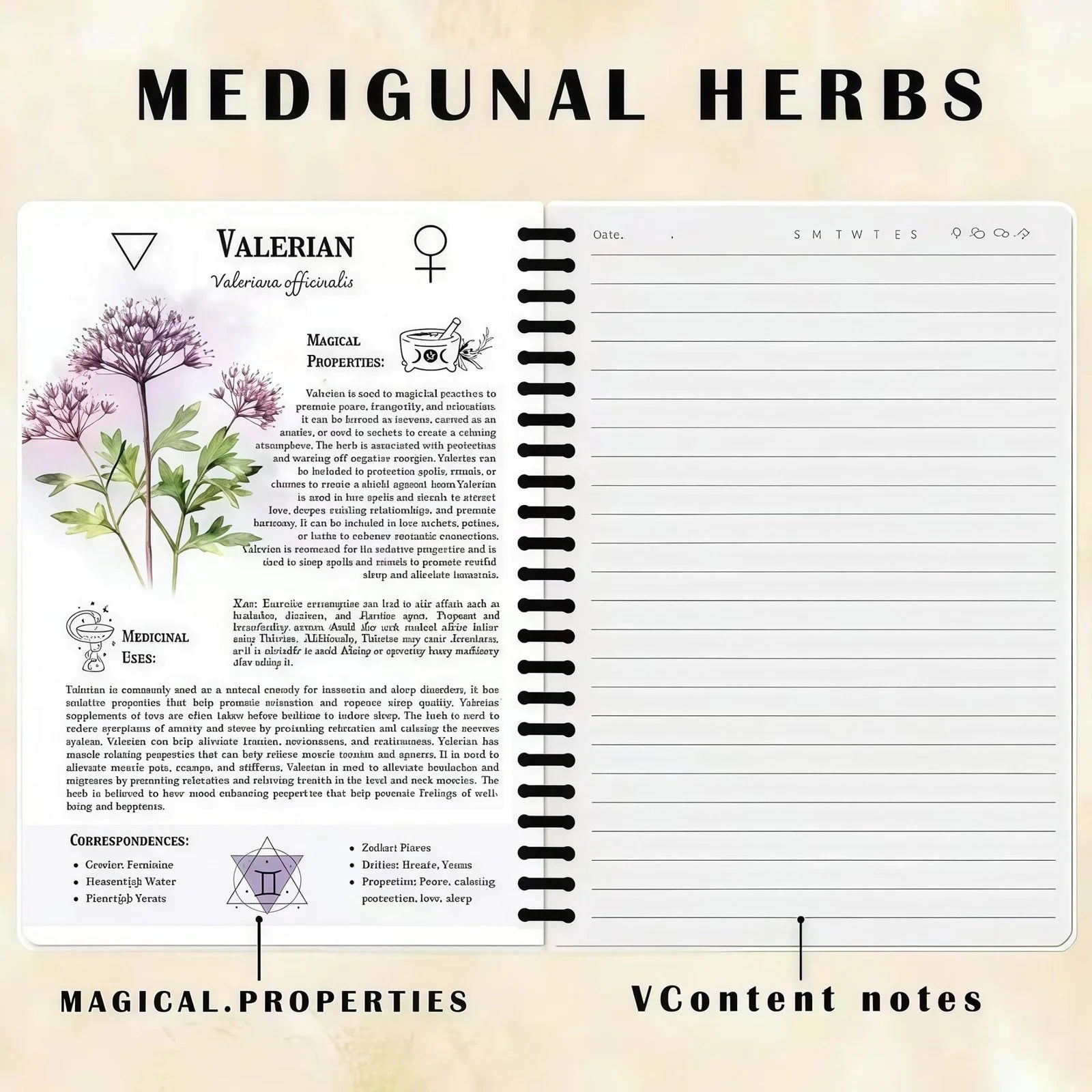 Holistic Herbal Remedy Book - Natural Healing Guide with Recipes for Heart Support, Blood Pressure & Focus. Wellness Manual