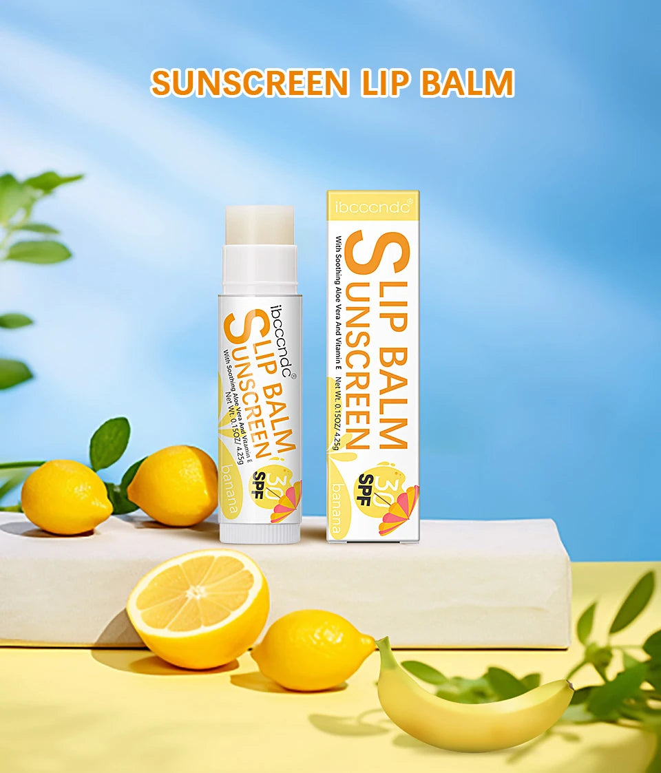 Sunscreen Lip Balm SPF30 UV Protection Moisturizing Hydrating Lip Balm Moisturizes Repairs Chapped Lips Lipstick Lip Care Makeup