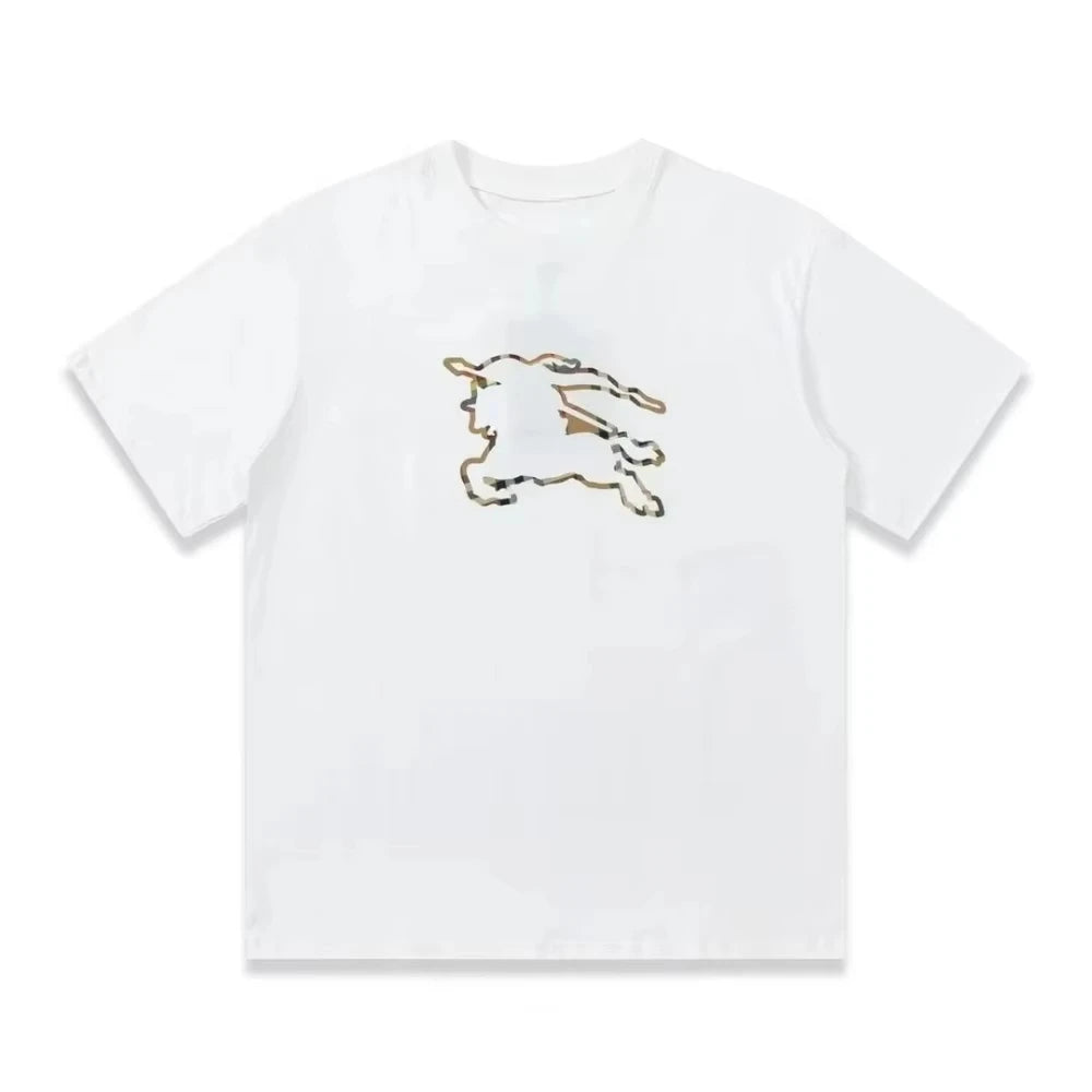 American Trend New Trendy Brand Printed Summer Fashion Cotton High-quality Casual Fitness Hip-hop Men's and Women's T-shir