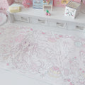 New Original Angel Girl Leather Mouse Pad Cartoon Rabbit Anti-slip Anti-fouling Dining Table Mat Large Size Computer Keyboard Pa