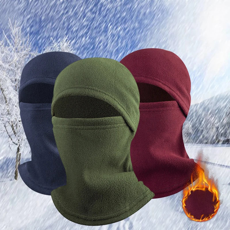 1/14Pcs Full Face Mask New Winter Thermal Fleece Warmer Motorcycle Cycling Hood Liner Sports Running Neck Warmer