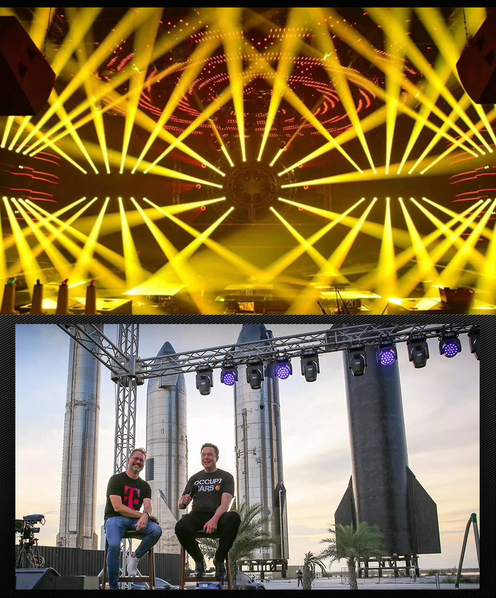 SHEHDS Bulb Beam 275W Moving Head Light Double Prism DMX512 For Night Club Wedding Theater