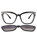 53684 TR90 Anti Blue Light Glasses Frames Polarized Flip-on Sunglasses Men Women Fashion Computer Eyeglasses