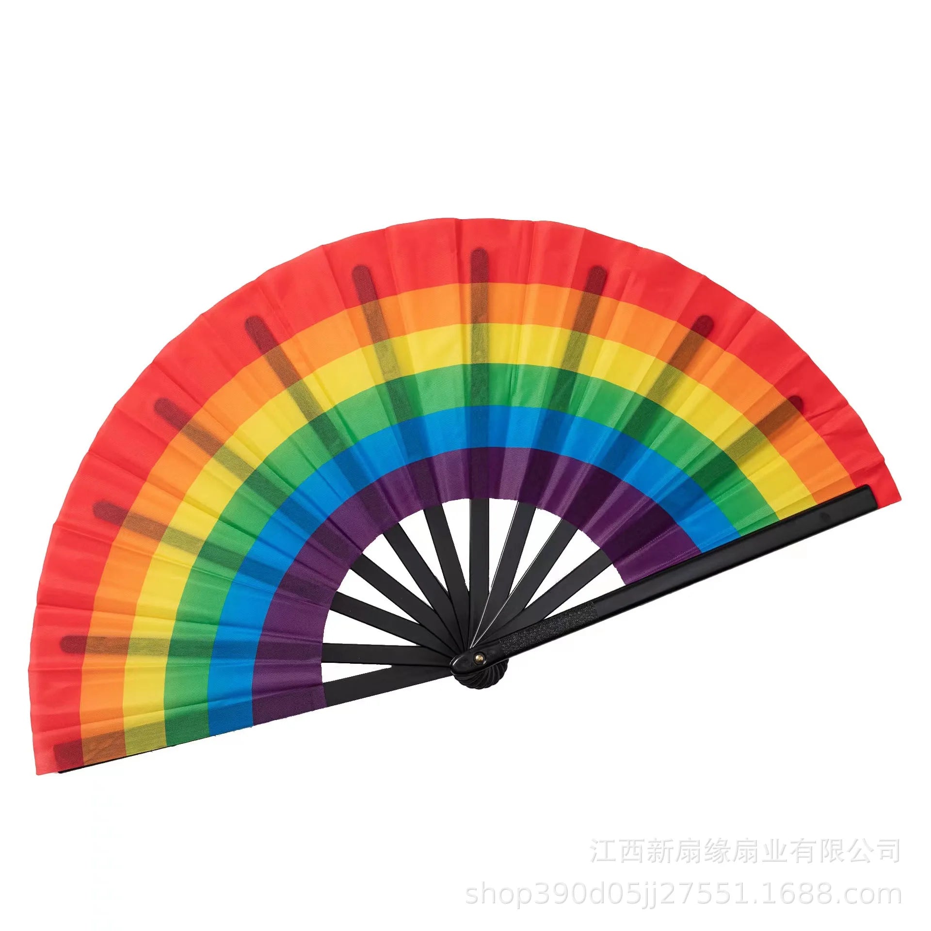 Rainbows Folding Fan Colourful Fan LGBTs Gay Pride Party Summer Cooling Fan Music Festival Women Men Props Lightweight