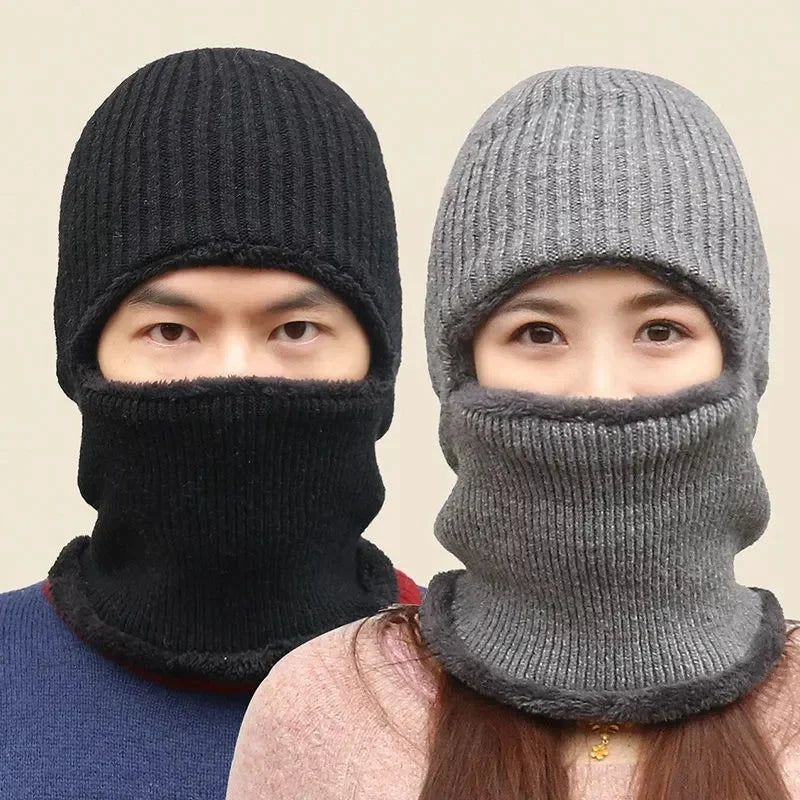 Ski Mask for Men Knitted Full Winter Face Mask 1 Hole Balaclava Ski Hat for Cold Weather Men Women