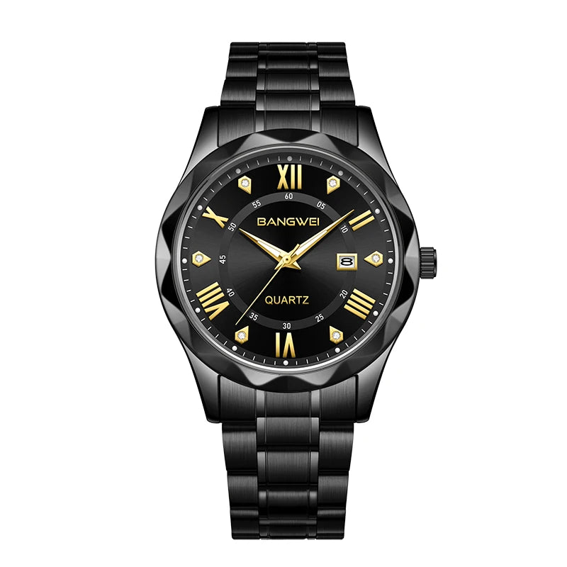 LIGE Men Watch BangWei Top Brand Luxury Watch Men Waterproof Week Date Clock Sport Watch Men Quartz Wristwatch Relogio Masculino